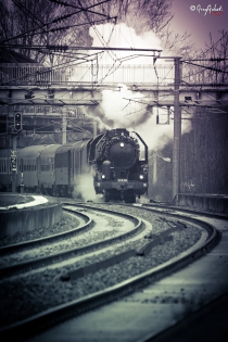 train sur vichy de noel 2016 photo de vichy de noel du train a vapeur avec le pere noel 03200 vichy , Cusset, 