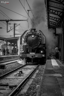 train photo de vichy de noel du train a vapeur avec le pere noel 03200 vichy , Cusset, 